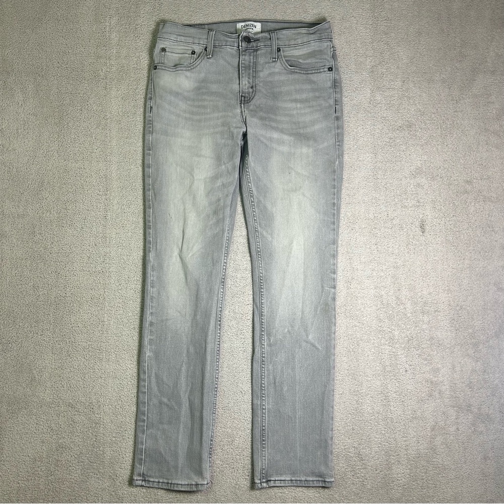 Levi’s Denizen 216 Slim Pants Women’s 30x30 Gray Light Wash Denim Slim Straight
